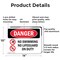 Signmission No Swimming No Lifeguard On Duty, 14 in W x Rectangle, Aluminum OS-2PACK-DS-A-1014-L-1711 - alternate 6
